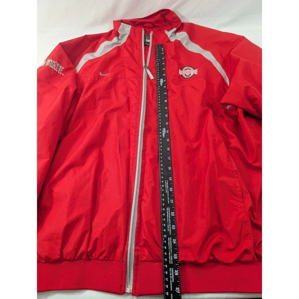 Vintage 90s Ohio State Nike Team Windbreaker Jacket Vented XL Football College